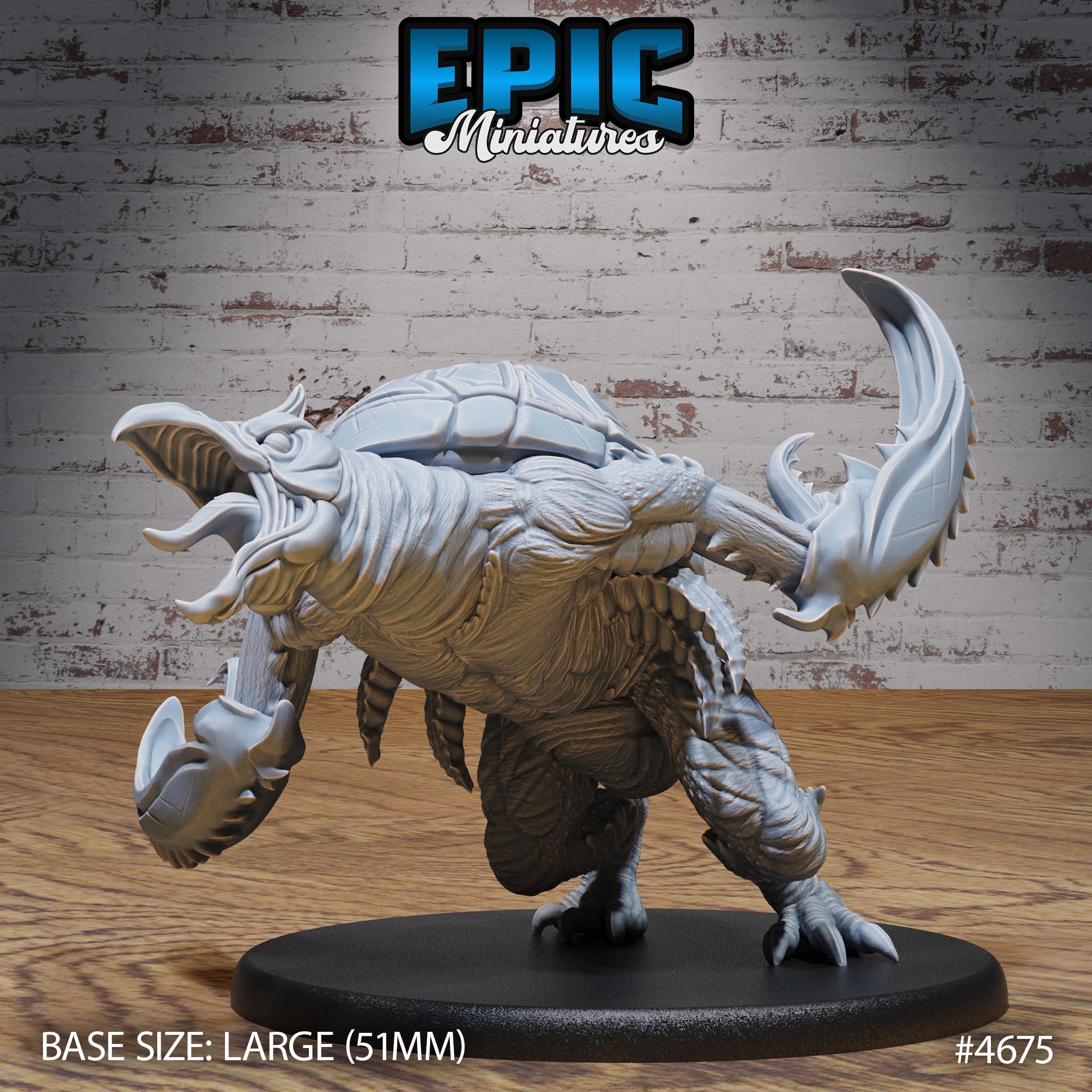 Hook Horror Classic Roar / Water Beast / Tortoise Creature / Evil Turtle Claw Hugger Hybrid / Sea Predator / Ocean Monster Encounter